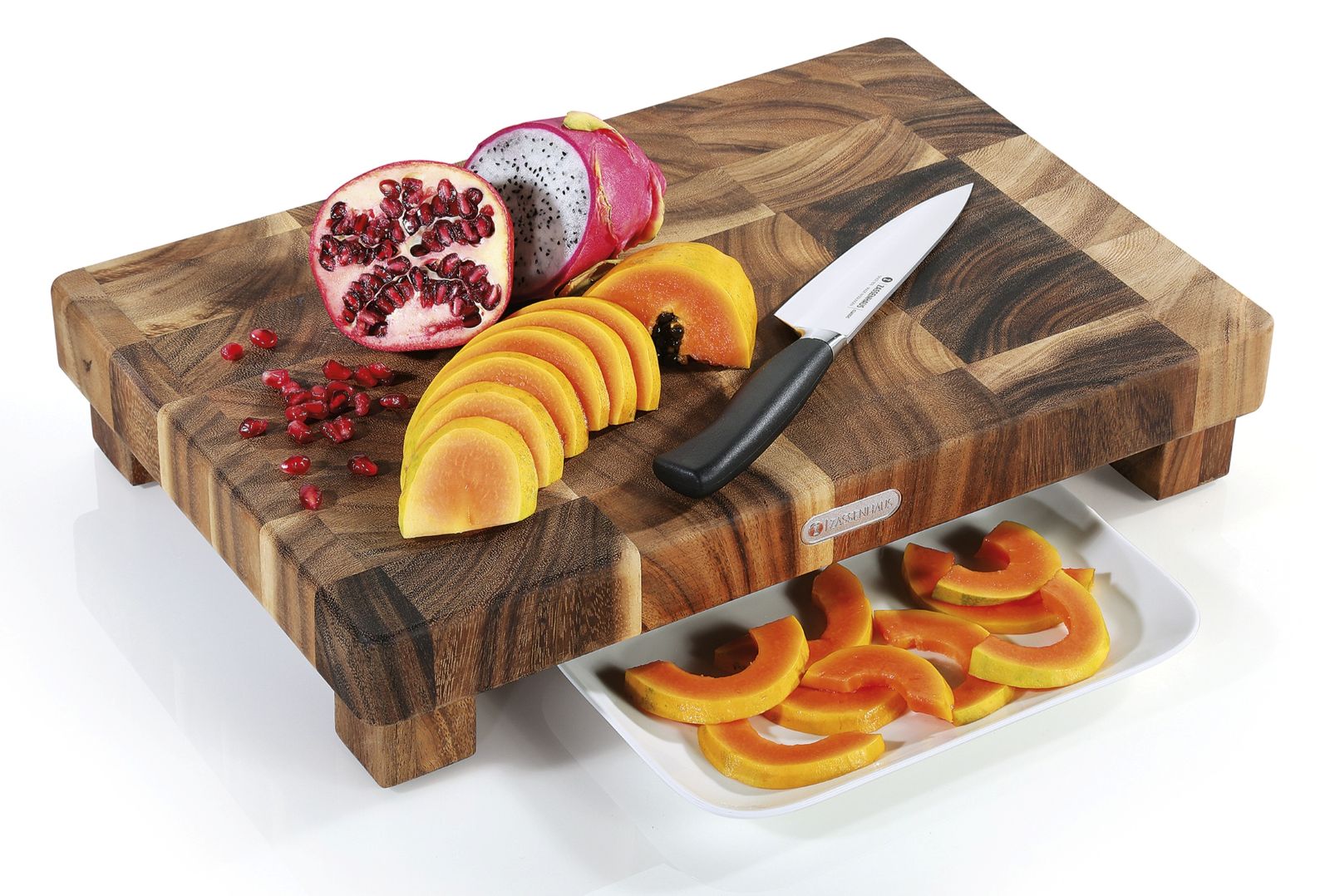 055450_ Luxusní sekací špalek na krájení masa a sekání kostí o rozměru 45x30x8 cm s protiskluzovými nožičkami od špičkové německé značky Zassenhaus (7)